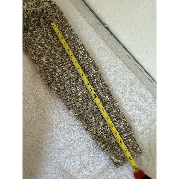 Le Chois Womens Sweater Medium Light Brown Pullover Round Neck Long Sleeves - Picture 13 of 15